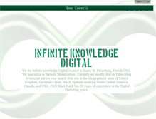 Tablet Screenshot of infiniteknowledgedigital.com